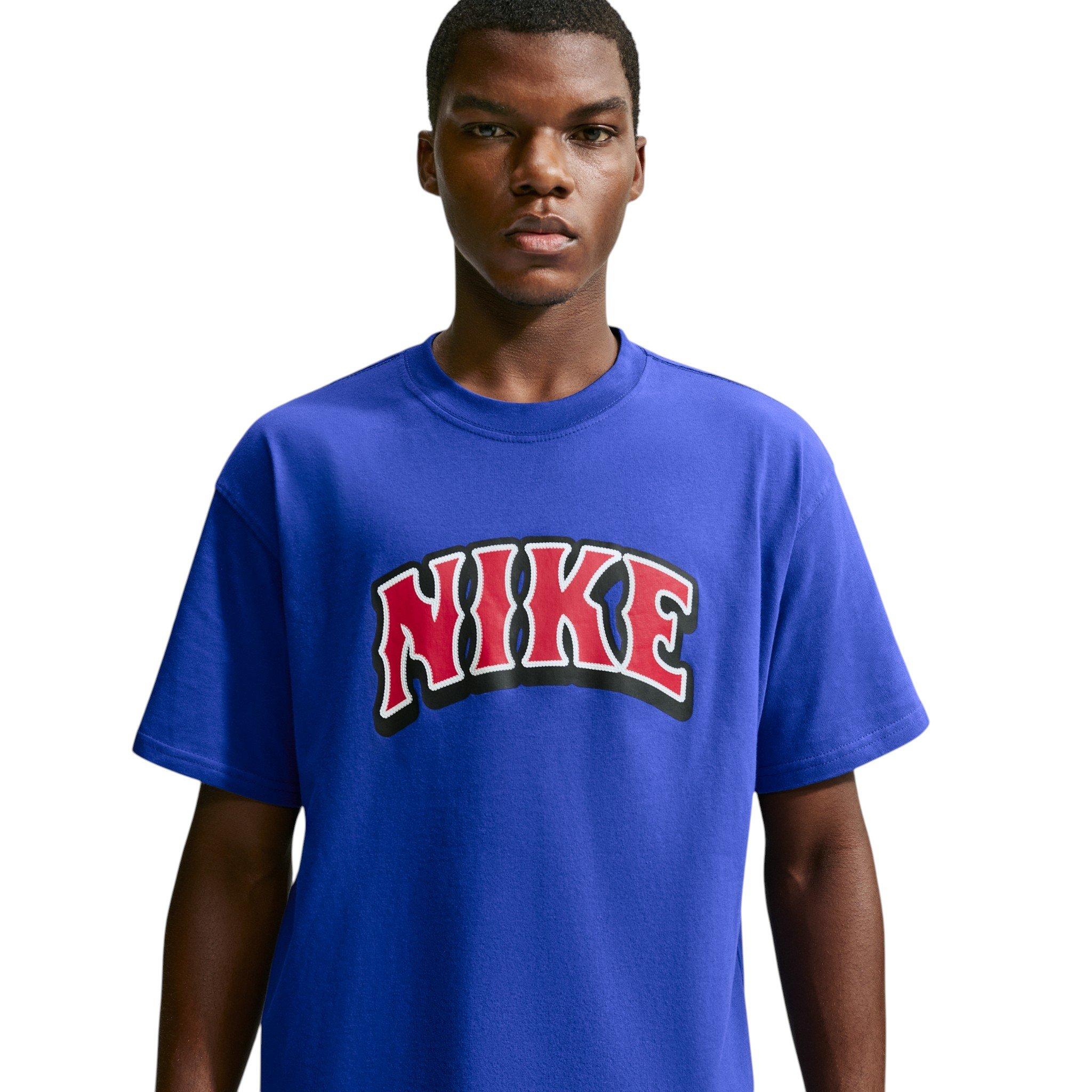 Nike Men's Sportswear Big Logo T-Shirt - BLUE